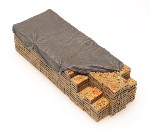 Ladung Obstkisten (60 x 22 mm)
