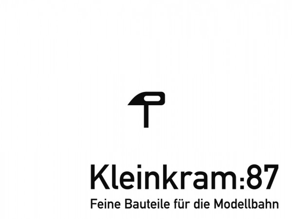 Stirnwandverschluss für Rungenwagen (Rlmms(o) 56/58 u.a.) - Neusilber geätzt