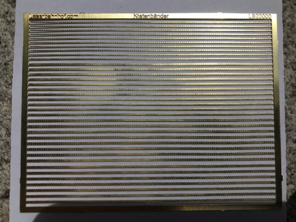 Nietenbänder H0 / H0e - Materialstärke 0,3 mm