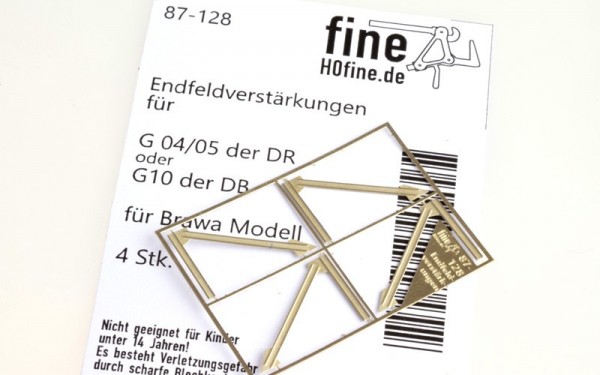 Endfeldverstärkungen für gedeckte Wagen der Verbandsbauart (Brawa)