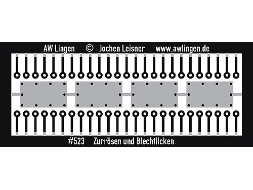 Zurrösen und Blechflicken
