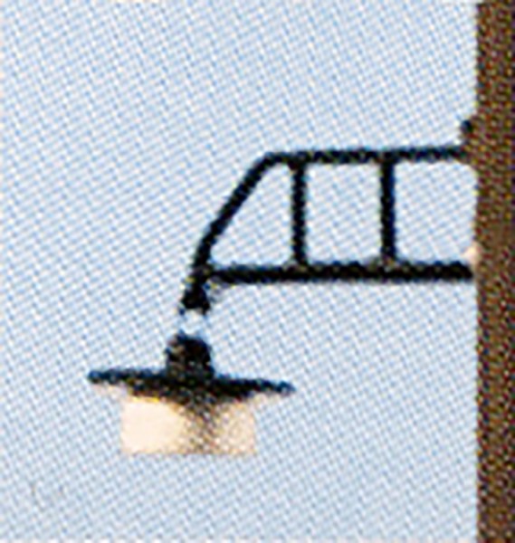 Straßenlampe mit geradem Ausleger, LED beleuchtet-Spur 1
