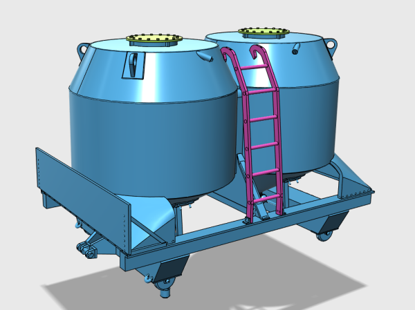 Haus-zu-Haus - pa-Behälter für Granulat "Norvin" - 3D-Druck