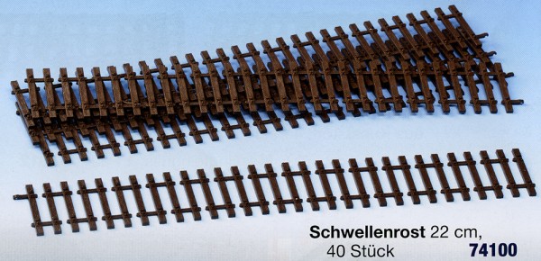 "mein Gleis" Holzschwellenrost 22cm - 40 Stück