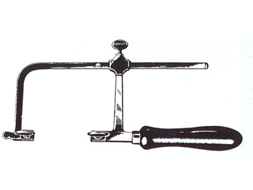 Uhrmacherlaubsäge, Bügeltiefe 80 mm