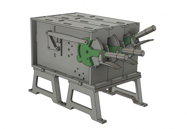 Fahrstraßenhebel für mechanisches oder elektromechanisches Stellwerk