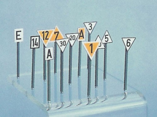 Signaltafeln Langsamfahrsignale DRG und DB