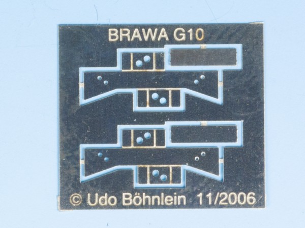 Zurüstsatz 6 für BRAWA-G10: Festpunktblock Verbandsbauart