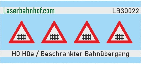 Verkehrsschild Österreich - beschrankter Bahnübergang