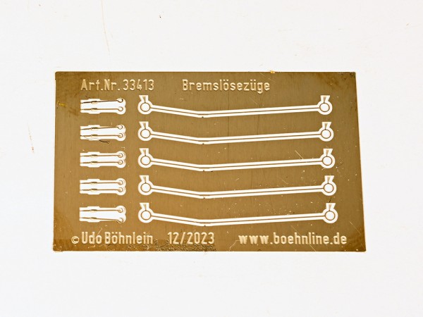 Bremslösezüge mit runden Griffenden, 5 Stück, superfiligran