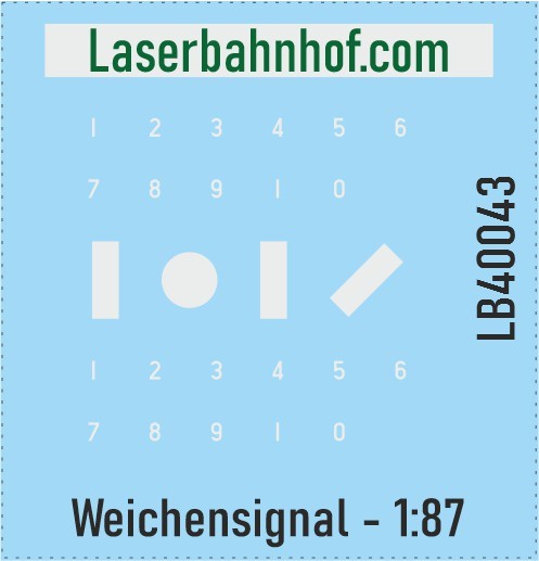 Decals "Weichensignal" - 1:87