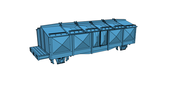 Bausatz Kmr35 - Klappdeckelwagen mit Handbremsstand - 3D-Druck