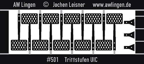Trittstufen UIC geätzt